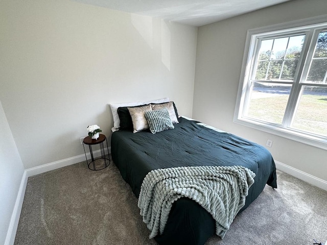 bedroom featuring carpet