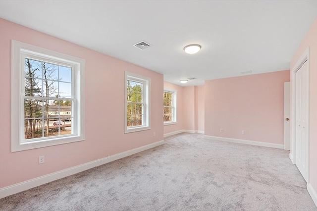 view of carpeted empty room