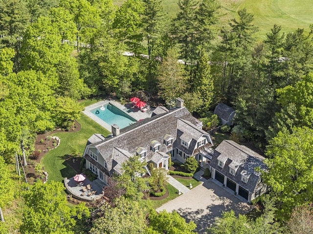 16 Pine Ridge Dr, Mattapoisett, MA 02739 - drone / aerial view of a pool area