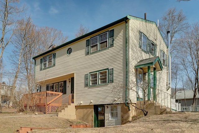 view of front of home