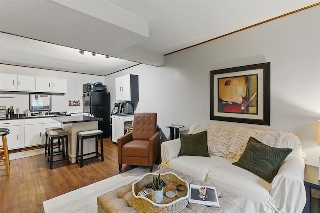 living room featuring wood finished floors