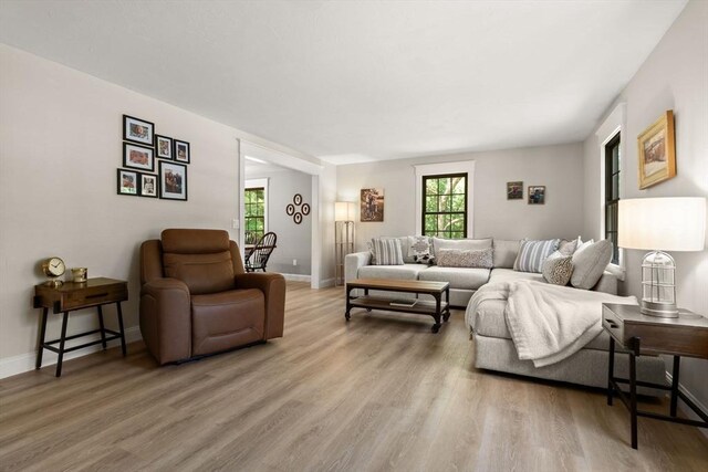 38 Manchaug Rd, Sutton, MA 01590 - living room featuring light wood finished floors and baseboards