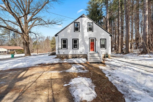 view of front of property