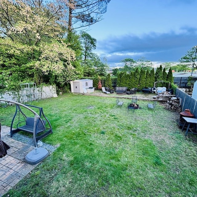 368 W St, Randolph, MA 02368 - view of yard featuring a shed and an outbuilding
