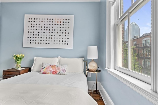 19 Greenwich Park Unit 5, Boston, MA 02118 - bedroom with baseboards and wood finished floors