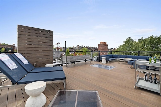 19 Greenwich Park Unit 5, Boston, MA 02118 - deck featuring an outdoor living space
