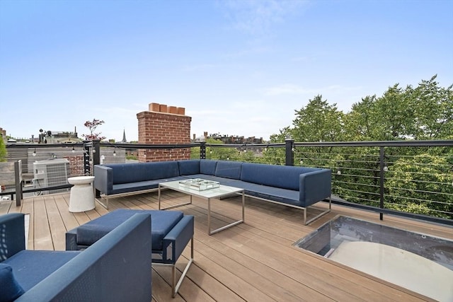 19 Greenwich Park Unit 5, Boston, MA 02118 - deck with an outdoor hangout area