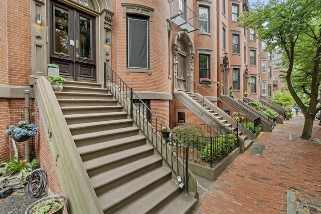 19 Greenwich Park Unit 5, Boston, MA 02118 - property entrance with french doors and brick siding