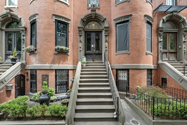 19 Greenwich Park Unit 5, Boston, MA 02118 - property entrance with brick siding and french doors