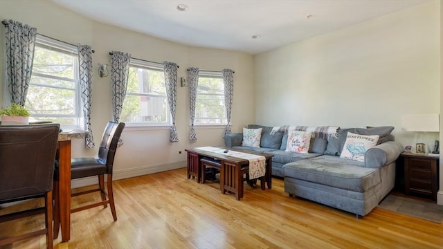 106 Walnut St Unit 4, Somerville, MA 02145 - living area with light wood finished floors and baseboards