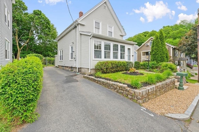 4 Rendall Pl, Melrose, MA 02176 - view of front of property featuring a chimney