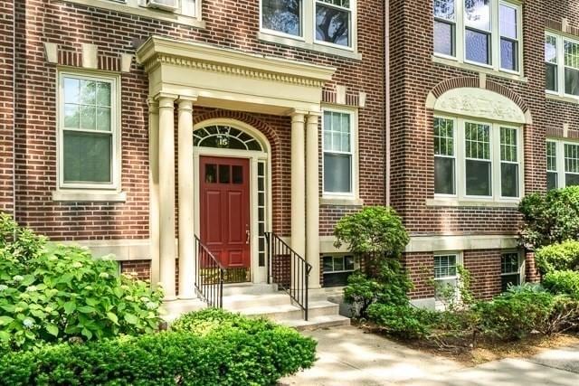 15 Thatcher St Unit F2-2, Brookline, MA 02446 - view of exterior entry with brick siding