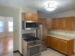 kitchen with appliances with stainless steel finishes