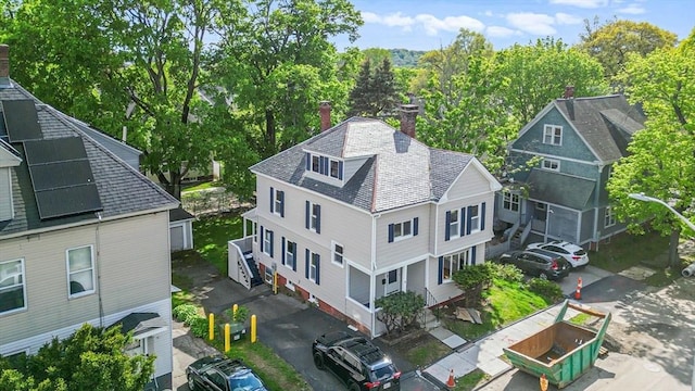 1 Melville St, Worcester, MA 01605 - aerial view of property and surrounding area