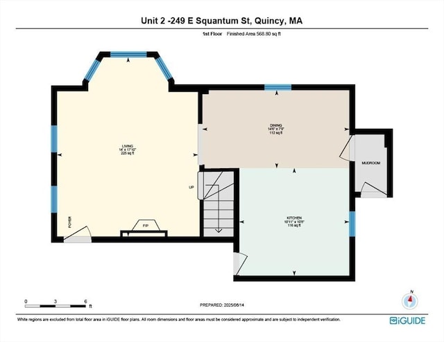 249 E Squantum St Unit 2, Quincy, MA 02171 - view of home floor plan