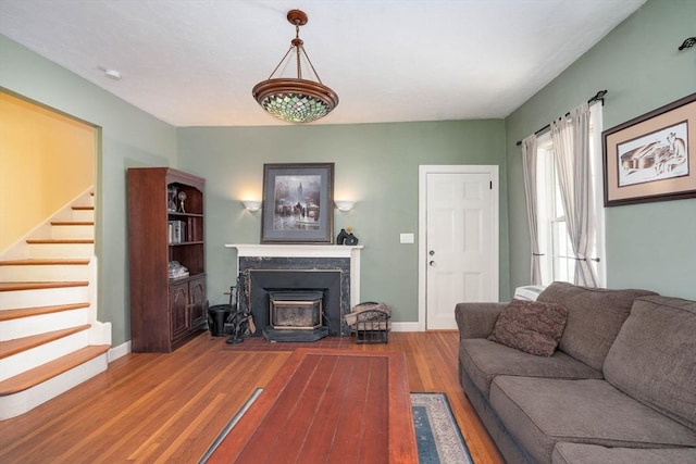 249 E Squantum St Unit 2, Quincy, MA 02171 - living area with wood finished floors and stairway