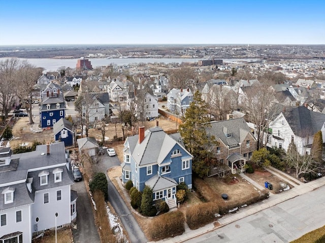 bird's eye view with a residential view