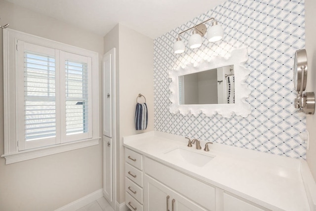 bathroom with vanity