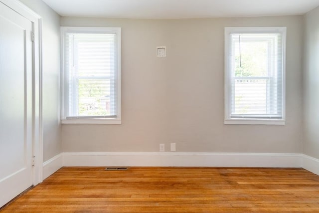 243 Bridge St, Northampton, MA 01060 - spare room featuring plenty of natural light, light wood-style flooring, and baseboards