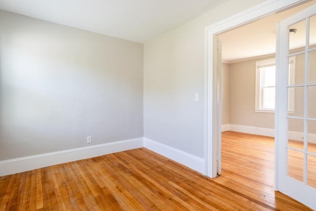 243 Bridge St, Northampton, MA 01060 - empty room with baseboards and light wood-style floors
