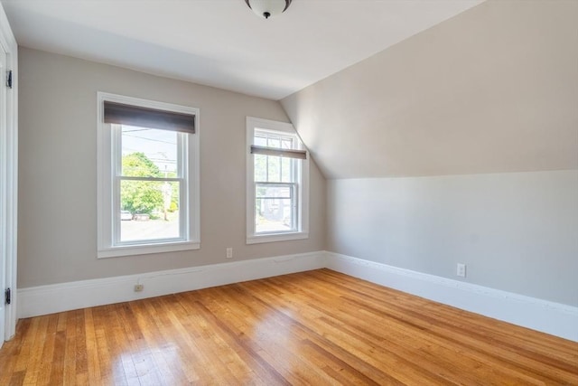 243 Bridge St, Northampton, MA 01060 - bonus room with light wood-style flooring, baseboards, and lofted ceiling