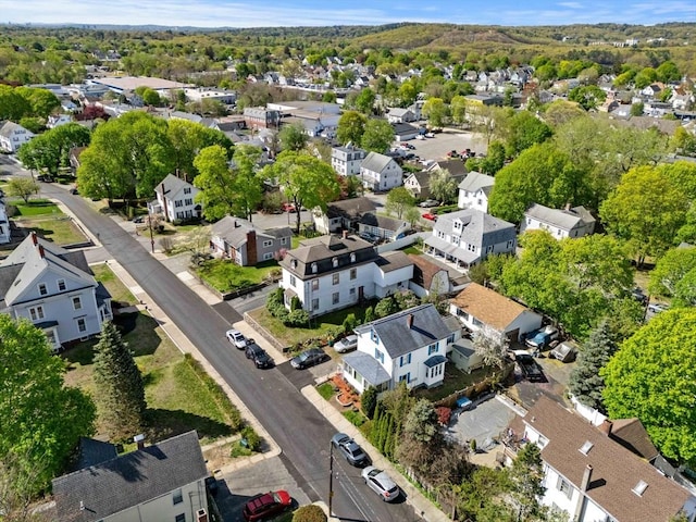 aerial perspective of suburban area