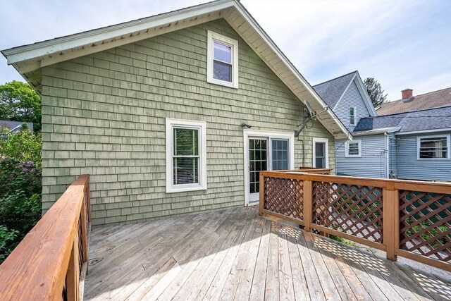 204 Massasoit Rd, Worcester, MA 01604 - view of wooden deck