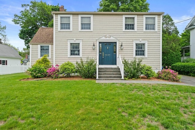 205 River St, Braintree, MA 02184 - colonial home with a chimney