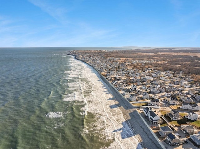 water view with a view of the beach