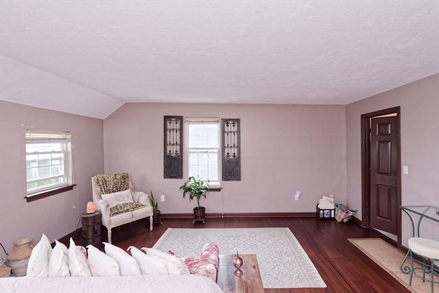 11 Azalea Ln Unit 11, Marlborough, MA 01752 - living room with plenty of natural light, dark wood-style flooring, and lofted ceiling
