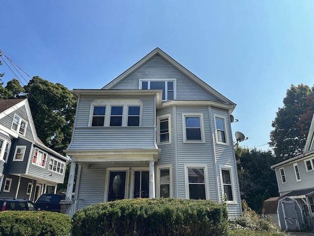 15-17 Brockton Ave, Haverhill, MA 01830 - view of front of home featuring covered porch
