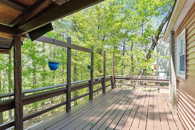 view of wooden terrace