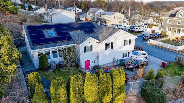 drone / aerial view featuring a residential view