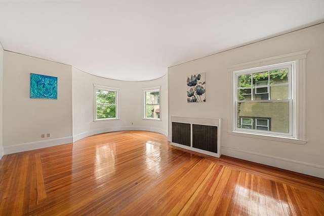 179 Rawson Unit 2, Brookline, MA 02445 - unfurnished living room featuring light wood-type flooring and baseboards