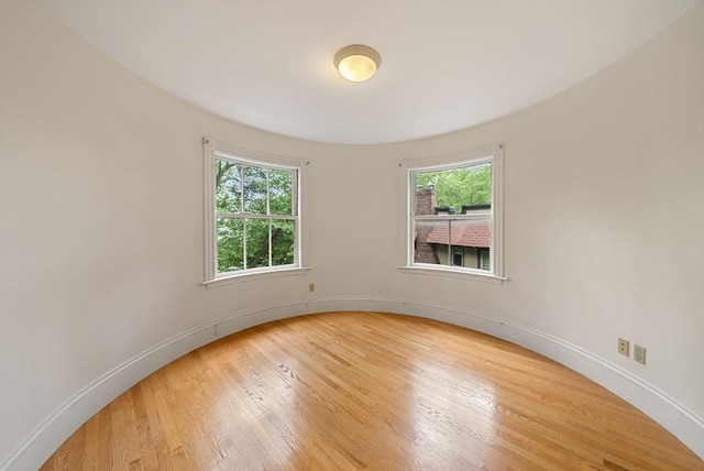 179 Rawson Unit 2, Brookline, MA 02445 - spare room featuring plenty of natural light, light wood-style flooring, and baseboards