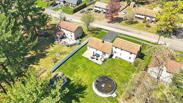 drone / aerial view featuring a residential view