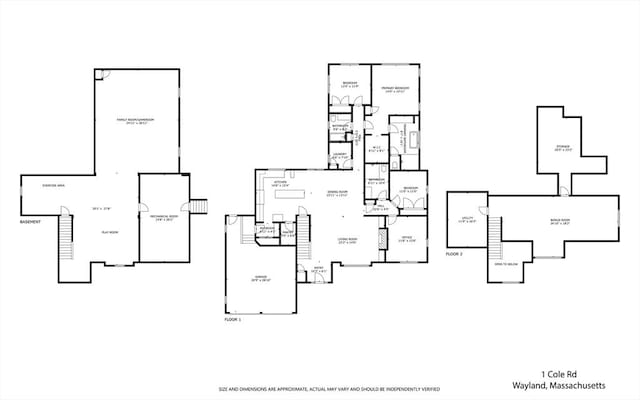 1 Cole Rd, Wayland, MA 01778 - property floor plan