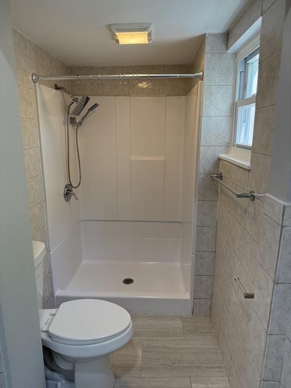 28 Foster St, Brockton, MA 02301 - bathroom with toilet and a stall shower