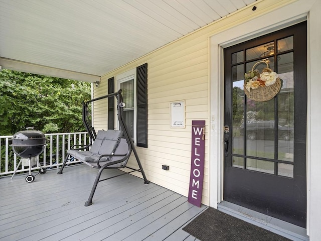 4 Darling St, Worcester, MA 01605 - wooden porch featuring area for grilling
