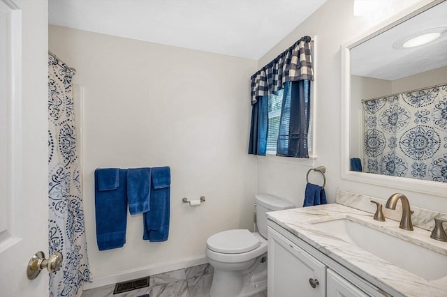 33 Hopkins St, Dracut, MA 01826 - full bath featuring vanity, marble look tile flooring, and a shower with curtain