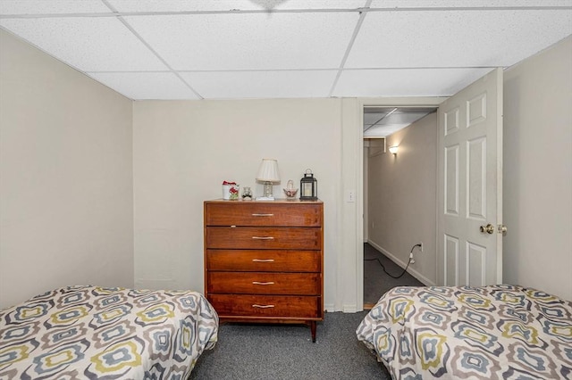 33 Hopkins St, Dracut, MA 01826 - carpeted bedroom featuring a paneled ceiling