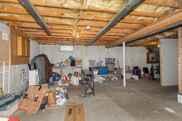 33 Hopkins St, Dracut, MA 01826 - unfinished basement with electric panel