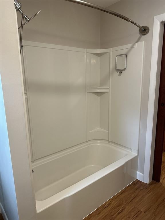 15 Evans, Somerset, MA 02726 - bathroom with wood finished floors and  shower combination