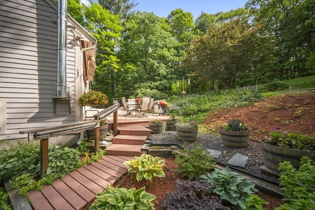 424 Sudbury St, Marlborough, MA 01752 - view of yard featuring a deck