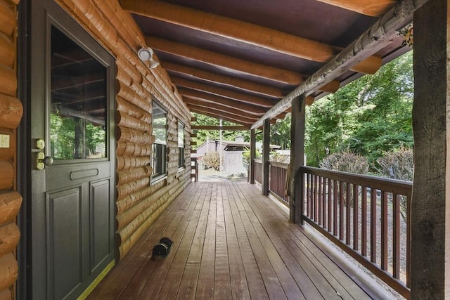 135 Pine St, Rochester, MA 02770 - view of wooden deck
