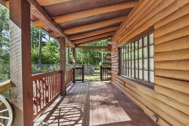 135 Pine St, Rochester, MA 02770 - view of wooden deck