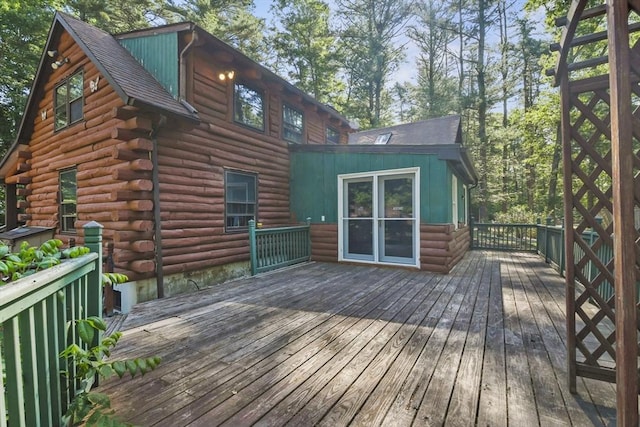 135 Pine St, Rochester, MA 02770 - view of wooden deck