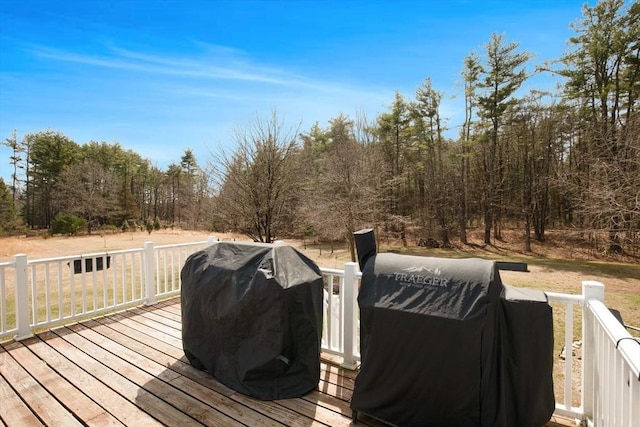 331 Townsend Rd, Groton, MA 01450 - wooden deck with grilling area