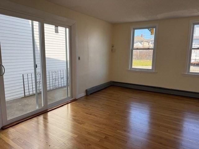 61 Belleville Rd, New Bedford, MA 02745 - unfurnished room with baseboards and wood finished floors