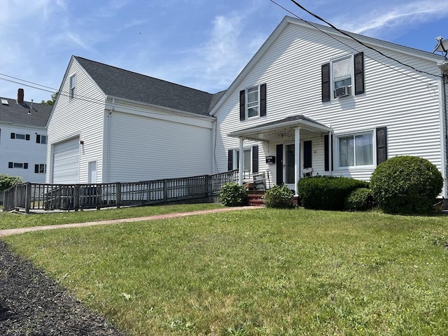 61 Belleville Rd, New Bedford, MA 02745 - traditional-style house with covered porch and a front lawn